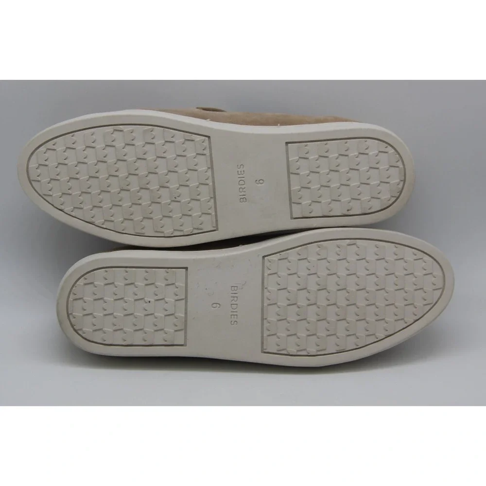 Birdies Womens The Swift Slip On Shoes 6 Tan Suede Comfy Sneaker Loafers Preppy